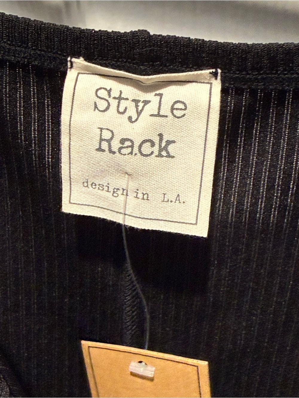 Style Rack Black Ribbed Dress - Picture 3 of 5